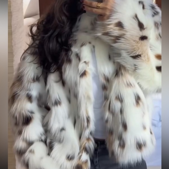 Jackets & Blazers - Faux Fur Leopard Jacket